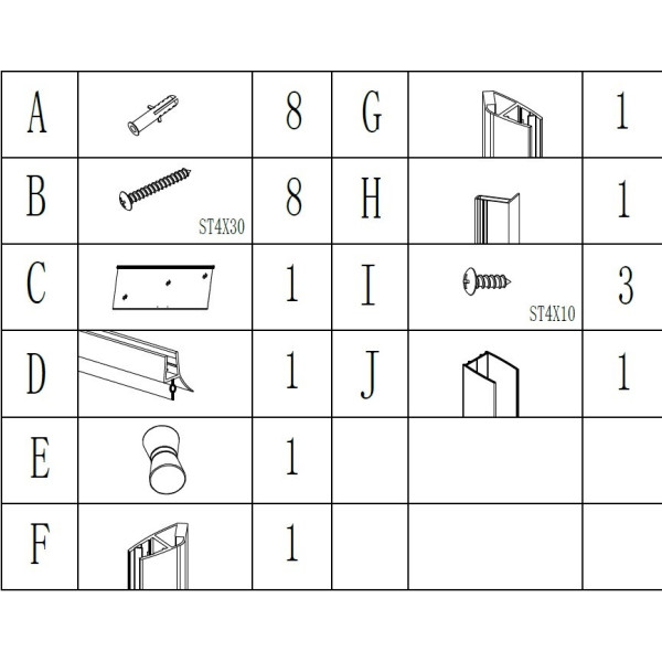 Душевые двери PROSNA 80FS BRAVO (1уп.) (000029594)