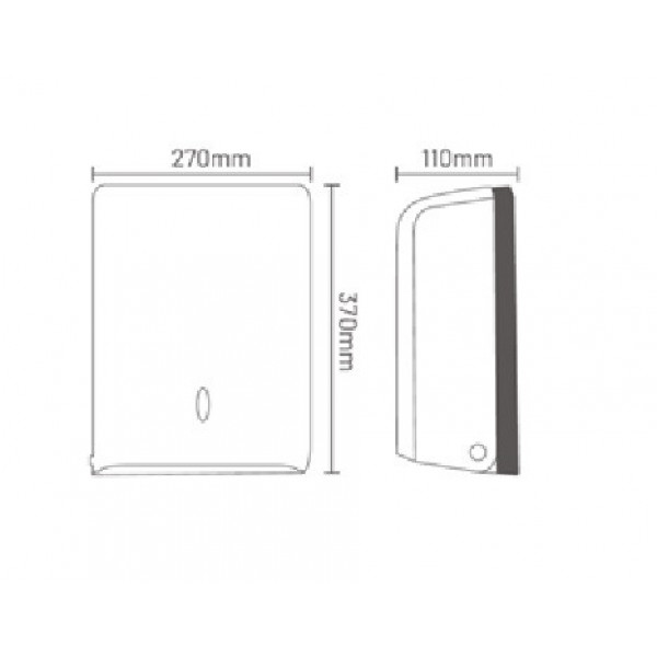 Диспенсер для туалетной бумаги HOTEC 14.201/ABS White (000030284)