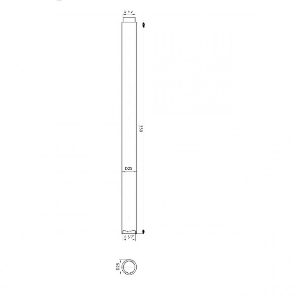 Трубка для удлинения штанги Globus Lux ST350-TUBE (000030409)
