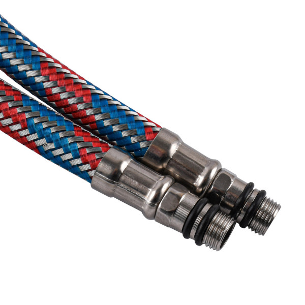 Шланги для змішувача Globus Lux М10х1/2″ 0,5м. АНТИКОРОЗІЯ ( ПАРА) (000030475)