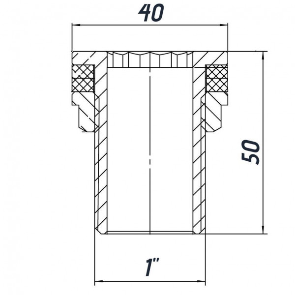 Врезка в бак 1″Н нержавеющая SO552S OPTIMUM (000031461)