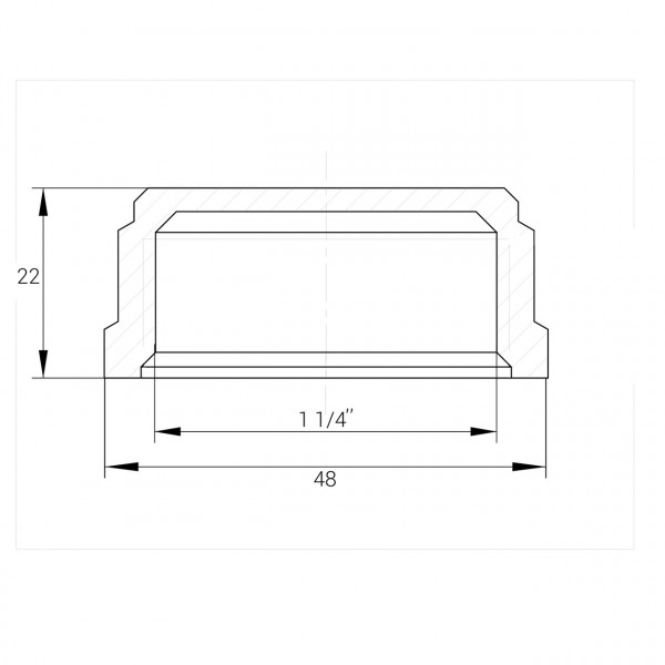 Заглушка 1 1/4″В никелированная под пломбу NC601P OPTIMUM (000031484)