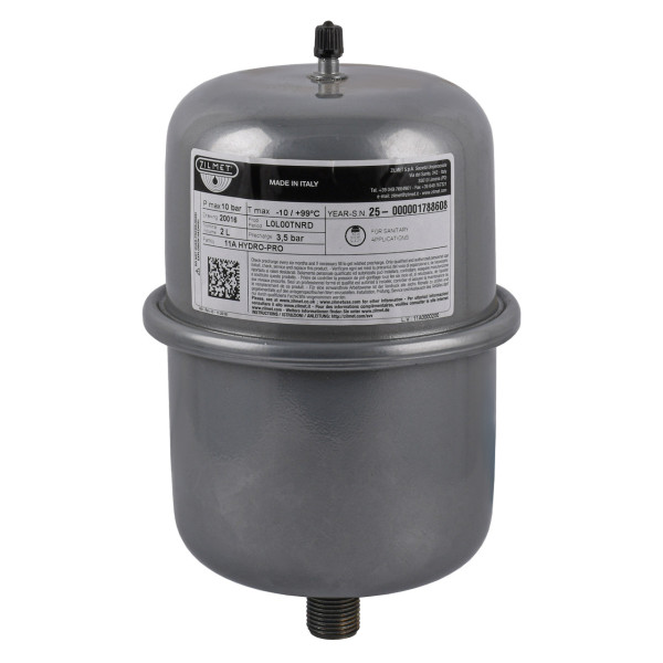 Гидроаккумулятор c фиксированной мембраной 2л ZILMET HYDRO-PRO 10bar ( 11A0000200 ) (000030861)