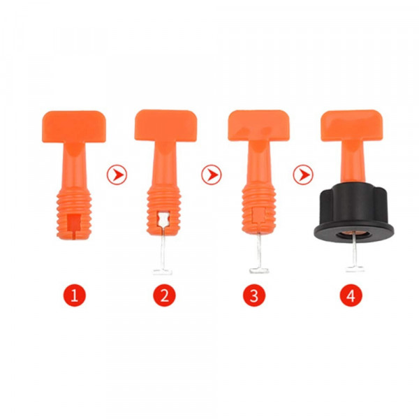 Многоразовая система выравнивание плитки свп 50шт.+ключ 000000012547 (000000012547)