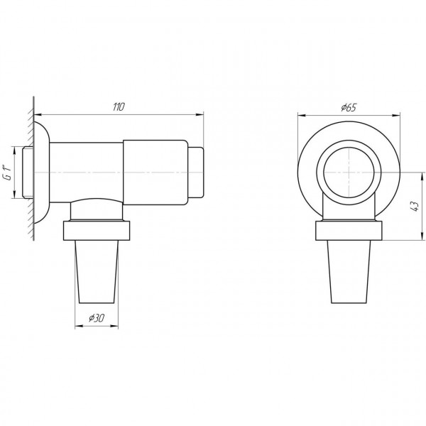 Кран-дозатор для унитаза TREMOLADA ТREMO-472А (000000755)