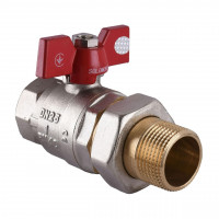 Кран шаровый прямой с американкой SOLOMON 1″ УСИЛЕННЫЙ 0021042 (000000930)