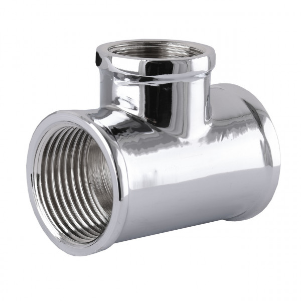 Тройник SOLOMON 1″х3/4″х1″ ВВВ хром 8202 (000001229)
