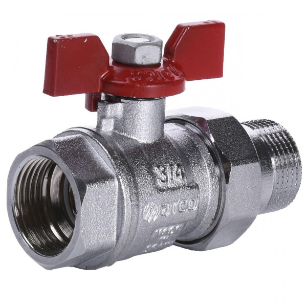 Кран шаровый прямой с американкой ARCO 3/4″ TURIA 0117408 (000004845)