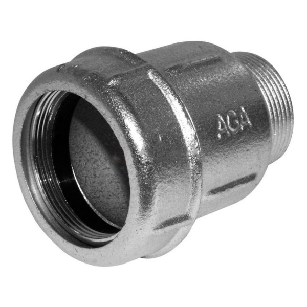 Соединение прямое зажимное с наружной резьбой DN15(19,3-22,0 мм) х 1/2″ AK AGAflex (000005733)
