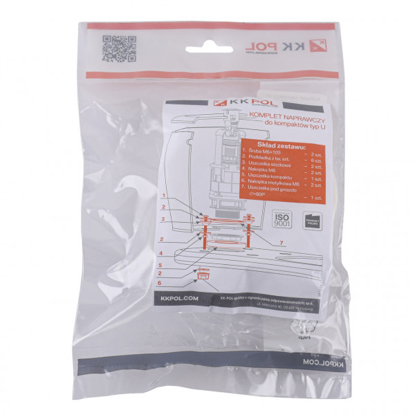 Ремкомплект для бака компакта K.K.POL тип U, АКС/522 (000006158)