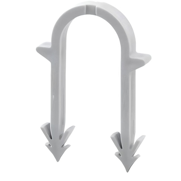 Гарпун-скоба для крепления трубы теплого пола Ø16 длина 55мм белая (уп.100шт) (000006867)