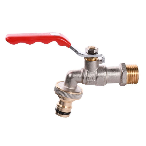 Кран шаровый поливочный Q PROFESSIONAL 1/2″ NV-QP155 + коннектор быстросъемный (000006920)