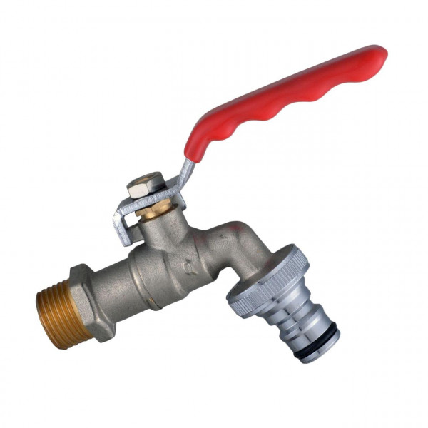 Кран шаровый поливочный Q PROFESSIONAL 1/2″ NV-QP155 + коннектор быстросъемный (000006920)