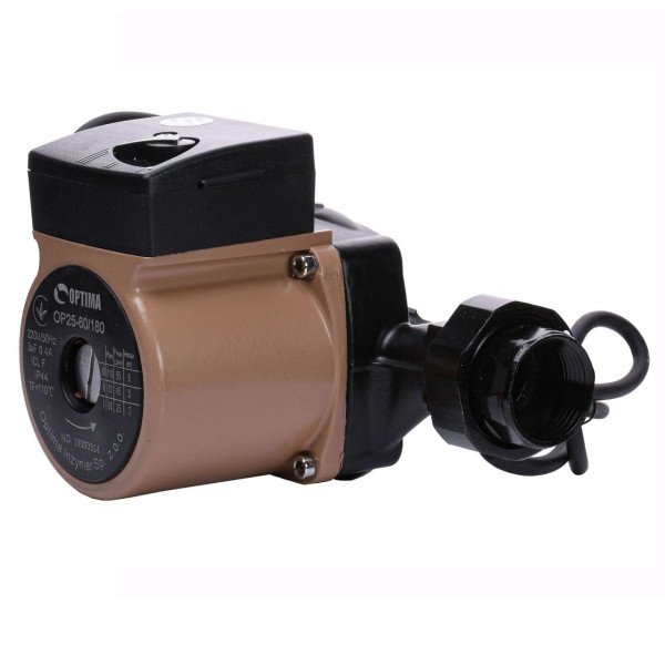 Насос циркуляционный Optima OP25-60 180мм + гайки, + кабель с вилкой! (000008158)