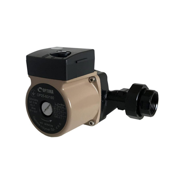 Насос циркуляционный Optima OP25-60 180мм + гайки, + кабель с вилкой! (000008158)