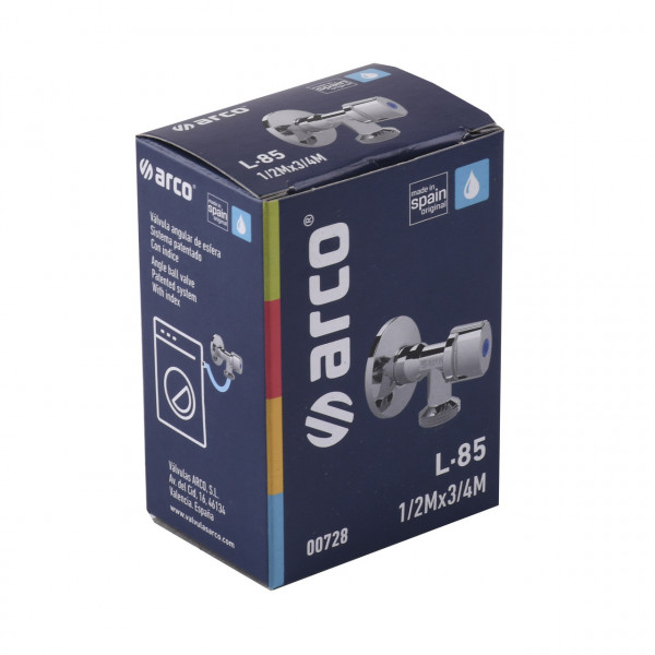 Кран шаровый угловой удлиненный ARCO 1/2″х 3/4″ 00728 (000008441)