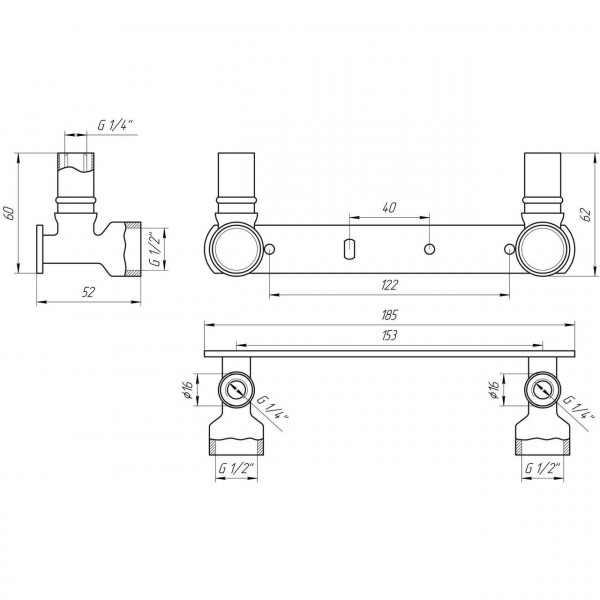 Монтажная планка пресс APE ITALY AP 492 1/2″х16 (000008696)