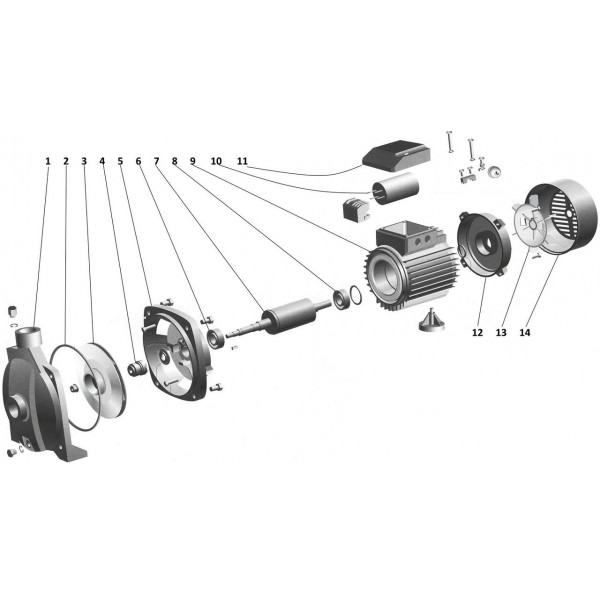 Насос центробежный Optima CPm158A 1,3кВт (000008744)