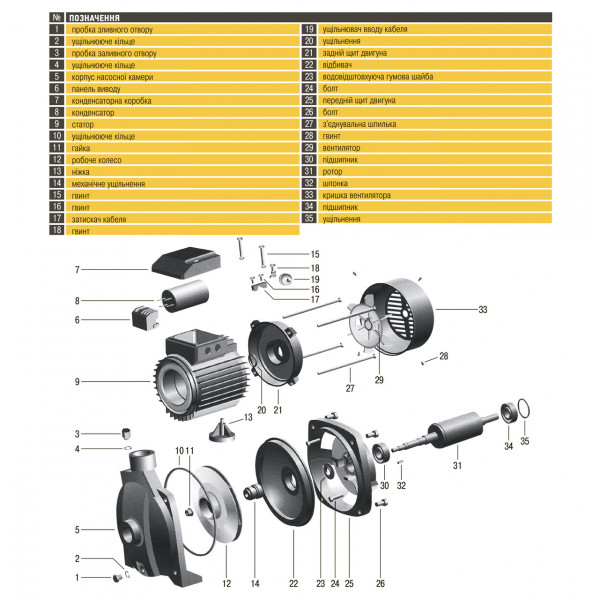 Насос центробежный Optima CPm158A 1,3кВт (000008744)