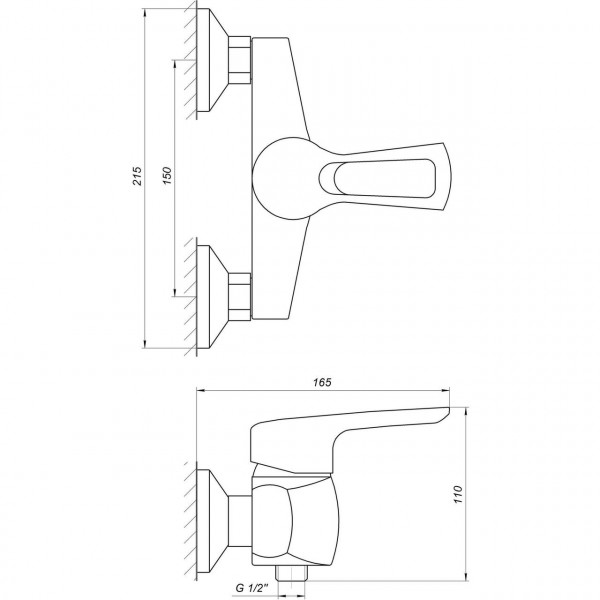 Смеситель для душа Globus Lux SEVA GLSV-0105 (000008771)
