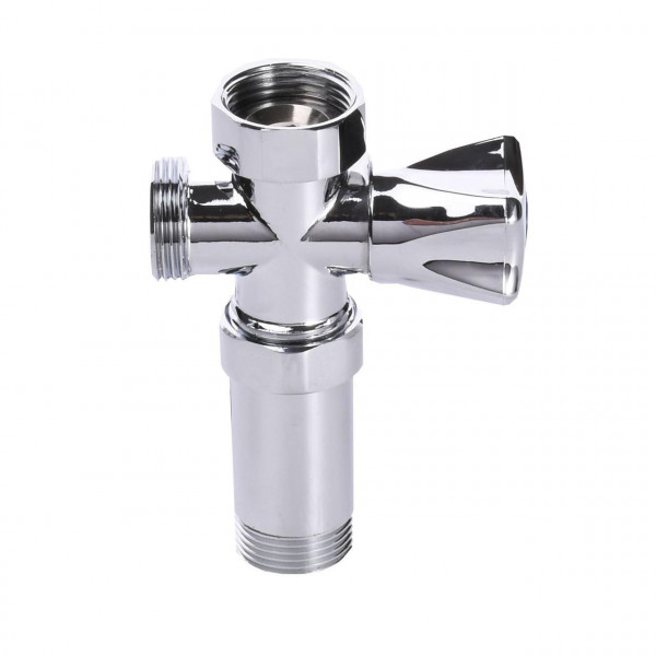 Кран вентильный для стиральной машины Q PROFESSIONAL 3/4″x3/4″x3/4″с удлинителем NV-QP170 (000008977)