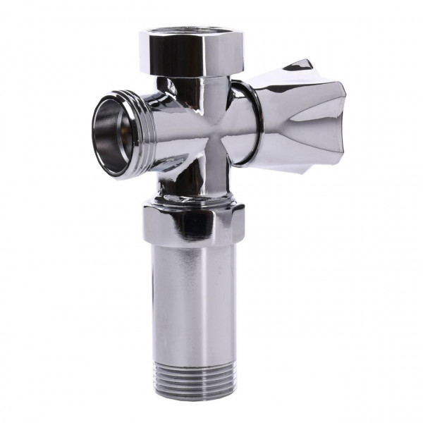 Кран вентильный для стиральной машины Q PROFESSIONAL 3/4″x3/4″x3/4″с удлинителем NV-QP170 (000008977)