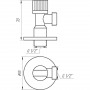 Кран кульовий кутовий SOLOMON 1/2″х1/2″ A7032 (000009200)