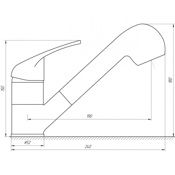 Смеситель для кухни Globus Lux Solly GLSO-0107 (000009291)