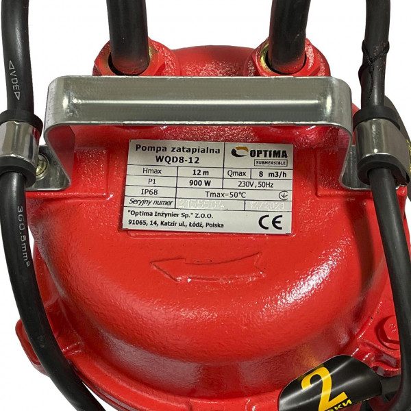 Насос фекальный Optima WQD 8-12 0,9кВт (000009608)