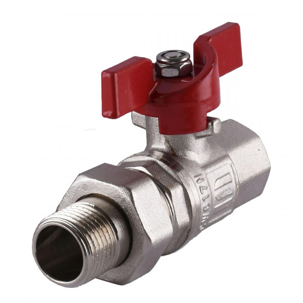 Кран шаровый прямой с американкой SELBA 1/2″ КБ SL1509 (000009623)