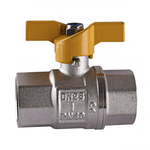 Кран шаровый прямой SELBA 1″ ВВ ЖБ SL1507 (000009634)