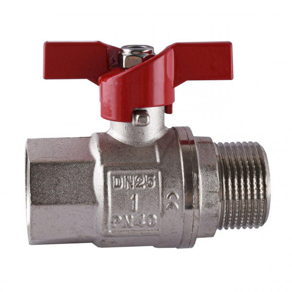 Кран шаровый прямой SELBA 1″ НВ КБ SL1508 (000009636)