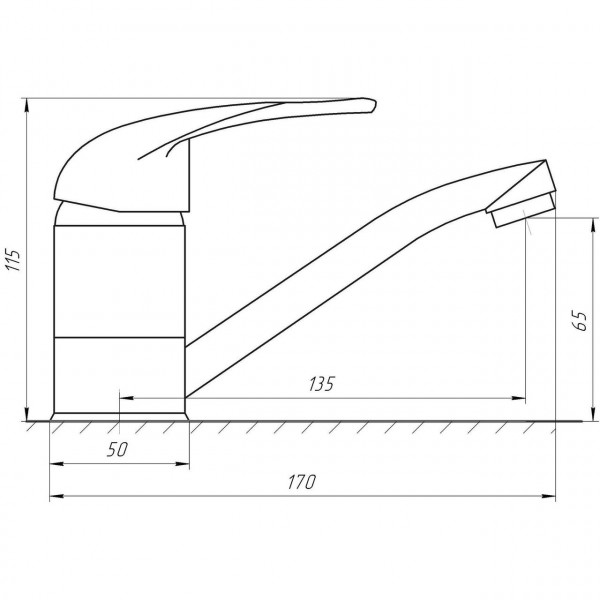 Смеситель для умывальника EcoMix ENERGO E-GEZ-203M (000010027)