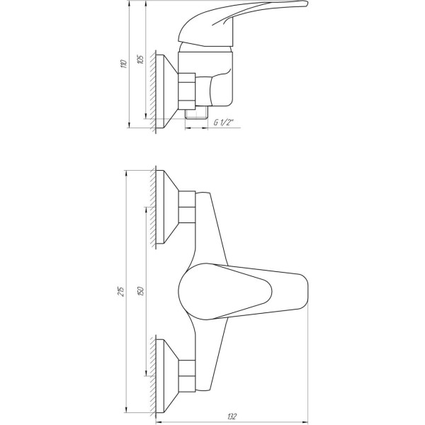 Змішувач для душу EcoMix ENERGO E-GEZ-105 (000010035)