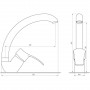 Смеситель для кухни Globus Lux QUEENSLAND GLQU-203S (000010061)