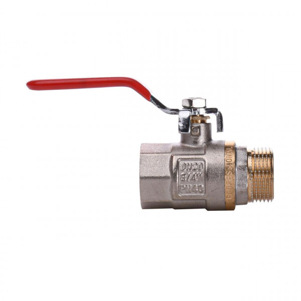 Кран шаровый прямой Q PROFESSIONAL 3/4″ НВ КР PN40 QP152 (000010158)