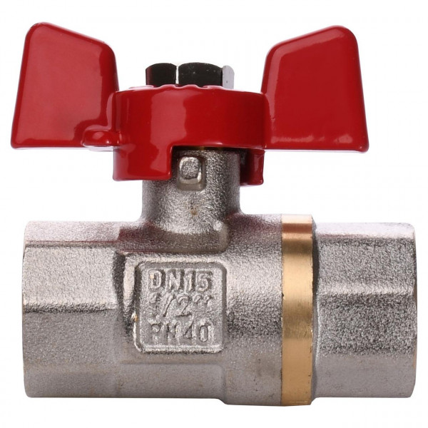 Кран шаровый прямой Q PROFESSIONAL 1/2″ ВВ КБ PN40 QP151 (000010160)