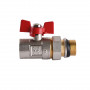 Кран шаровый прямой с американкой WATERVALVE Q003 NV-V343 3/4″ BH (000010227)