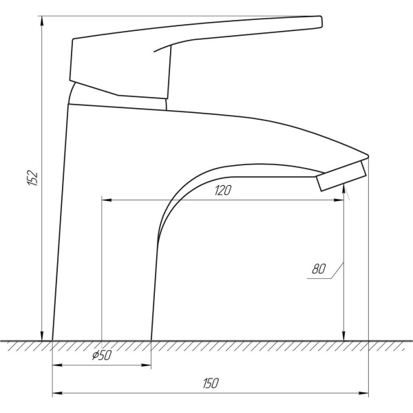 Смеситель для умывальника DOMINO SIRIUS DSV-401 (000010452)
