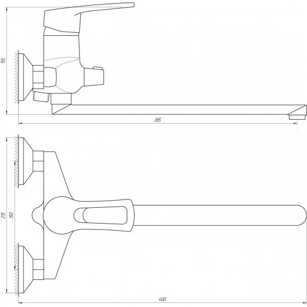 Смеситель для ванны DOMINO SIRIUS DSV-208 (000010456)