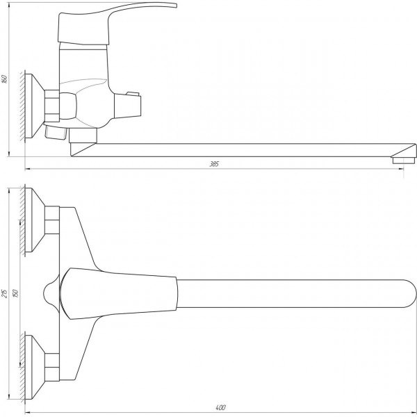 Змішувач для ванни DOMINO DQ-208 (000010467)