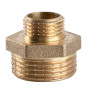 Ніпель редукційний латунний 1″ЗР х 1/2″ЗР штампований А0513А VA (000010623)