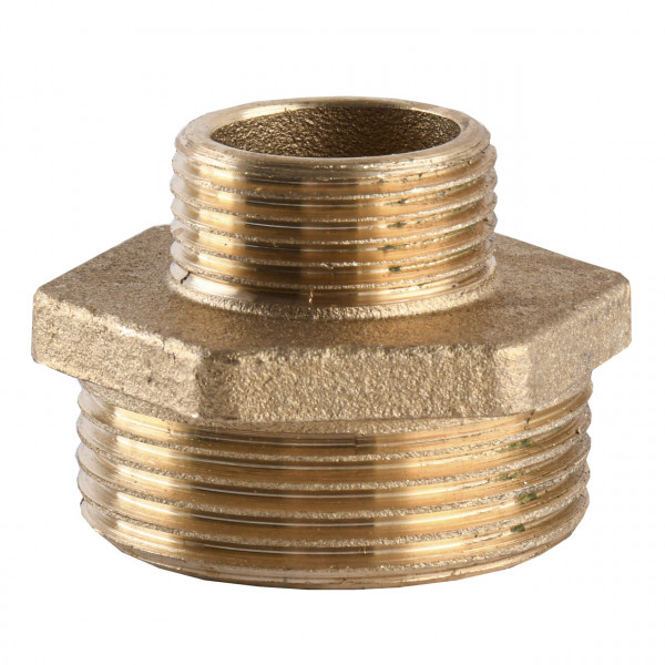 Ніпель редукційний латунний 1 1/4″ЗР х 3/4″ЗР штампований А0593А VA (000010735)