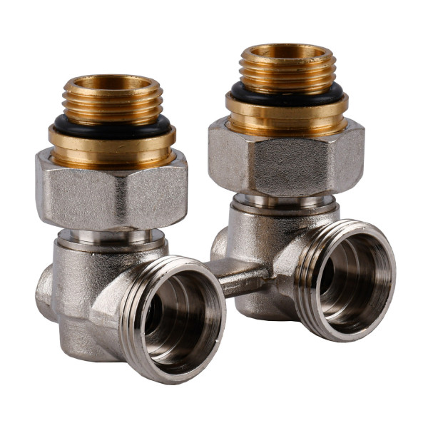 Узел нижнего подключения панельного радиатора SOLOMON NV 5102 угловой шаровой 3/4″ (000010945)