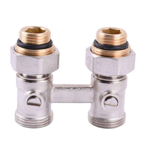 Узел нижнего подключения панельного радиатора SOLOMON NV 5103 прямой шаровой 3/4″ (000010946)