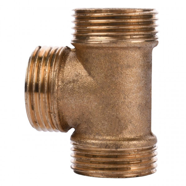 Тройник латунный 1″НР х 1″НР х 1″НР литейный 217-1Б
