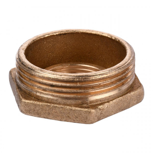 Футорка латунная 1 1/2″НР х 3/4″ВР литейная 724Б (000011110)