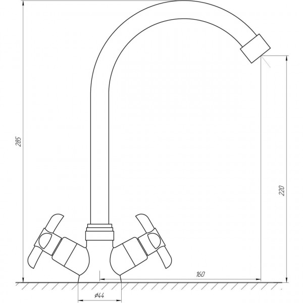 Смеситель для кухни DOMINO DK-H1-1-GREEN (000011189)