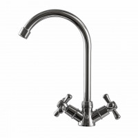 Змішувач для кухні DOMINO DK-H104-2N-CHROM хрест SHARM (000011192)