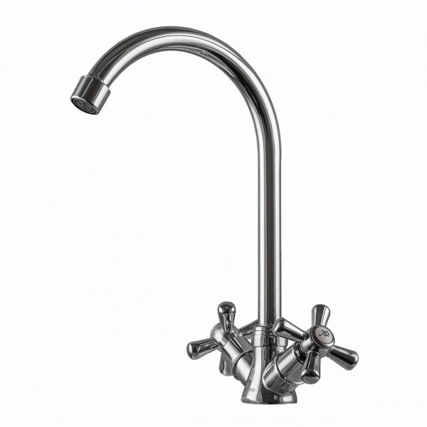 Смеситель для кухни DOMINO DK-H104-2N-CHROM хрест SHARM (000011192)